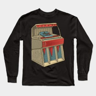 Grunge Retro Jukebox Long Sleeve T-Shirt